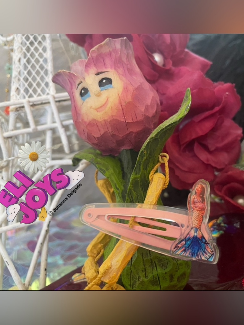 ELIJOYS Mermaid Princess ©️ JD Snap Hair Clip pastel pink OS